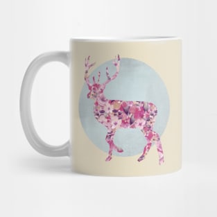 Floral Deer Mug